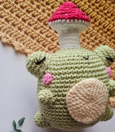 Picture of Frog doll with mushrooms