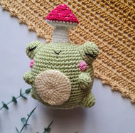 Picture of Frog doll with mushrooms