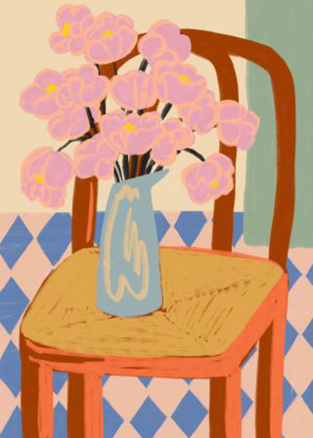 Picture of Flowers on a chair