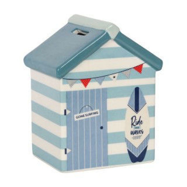 Picture of Beach Hut Ceramic Money Box