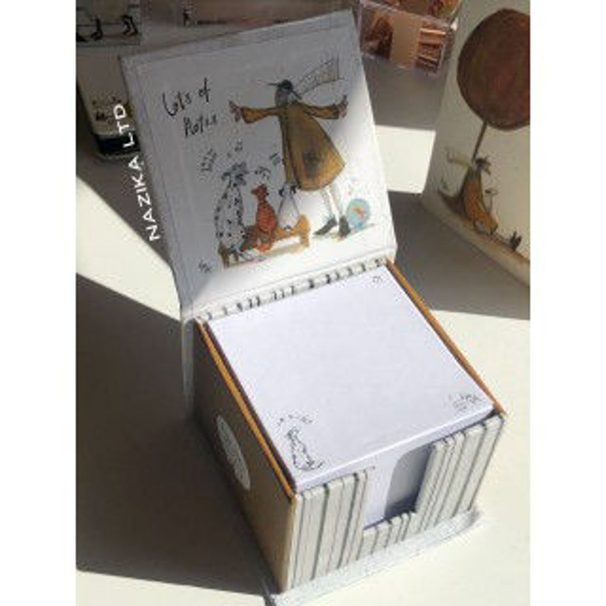 Picture of Sam Toft (lots of notes) Memo block