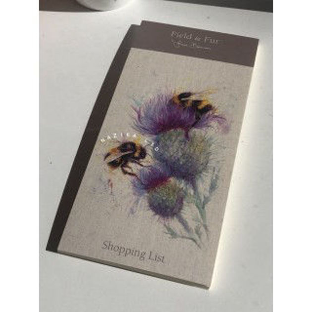 Picture of Jane Bannon (bees on thistle) shopping list