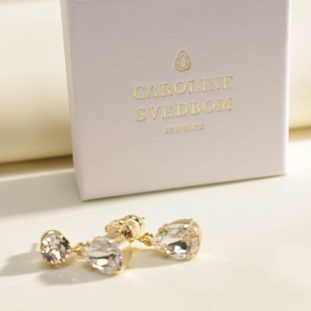 Picture of Caroline Svidbaum Mini Crop Crystal Earrings