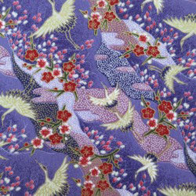 Picture of Japanese Crane Pattern Fabric