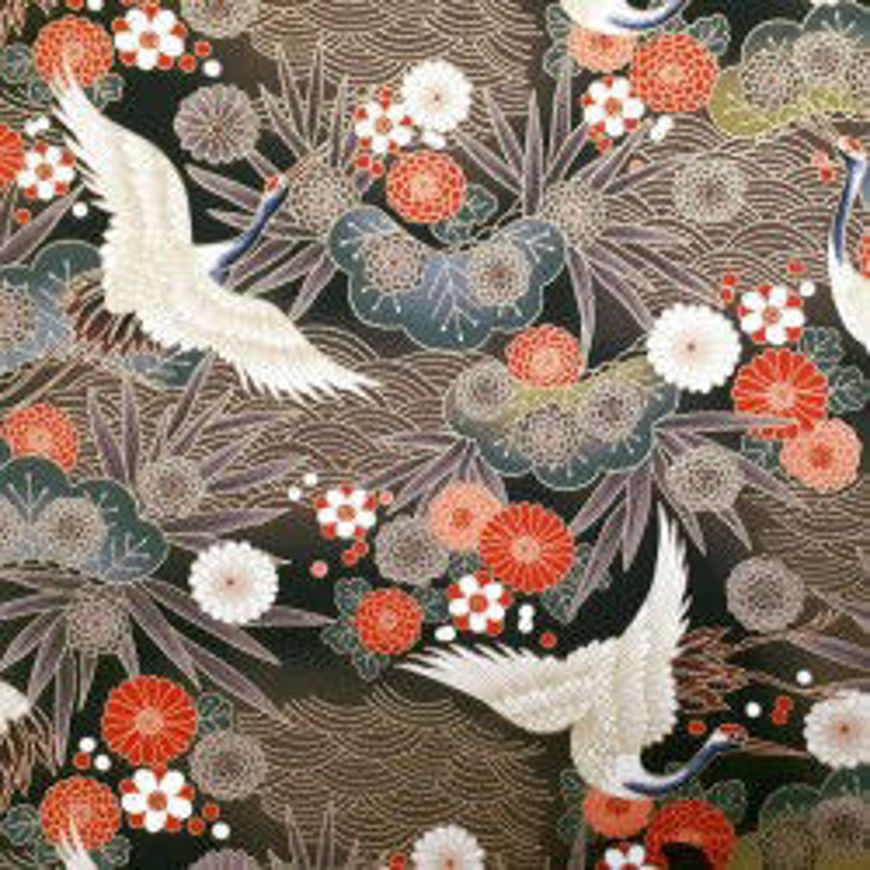 Picture of Japanese Crane Pattern Fabric