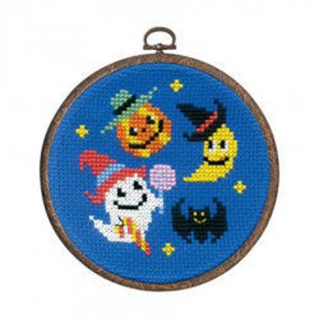 Picture of Halloween cross stitch kit