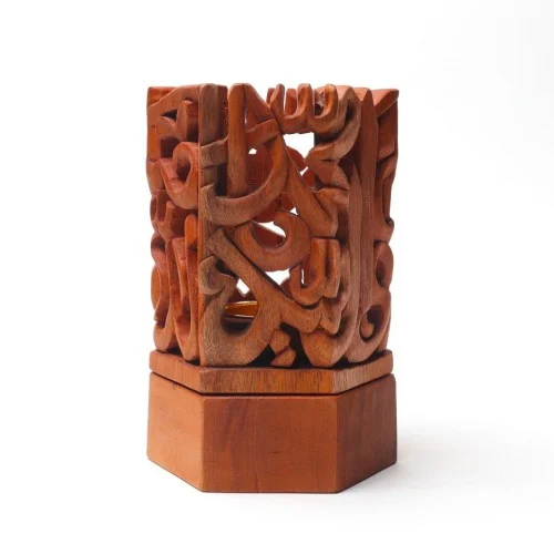 Picture of Hexagonal incense burner hand carving