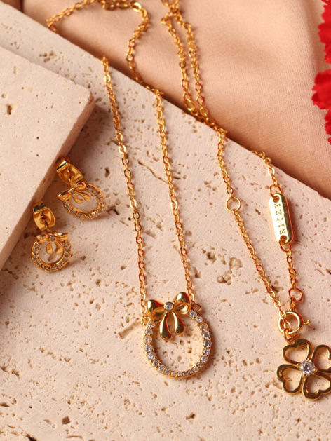 Picture of Bow – Necklace & Earrings Set