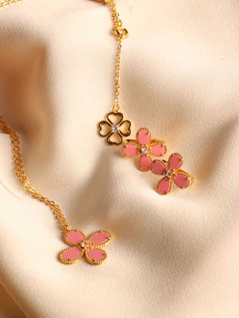 Picture of Bloom Pink turquoise set