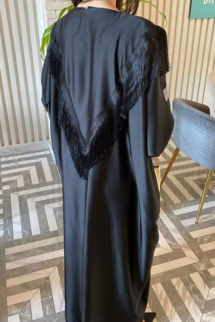 Picture of Abaya with feather style