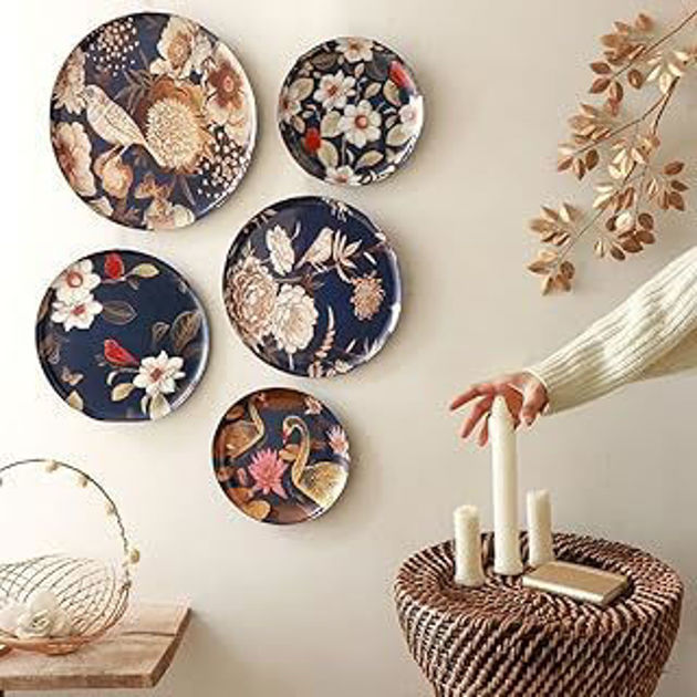 Picture of Wall Plates - Set of 5 (Multi Color)