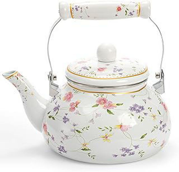 Picture of Enameled tea kettle