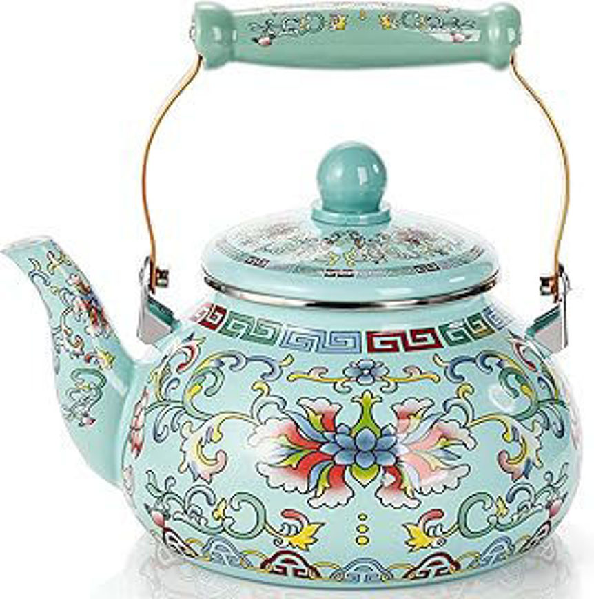 Picture of 3 Enameled tea kettle