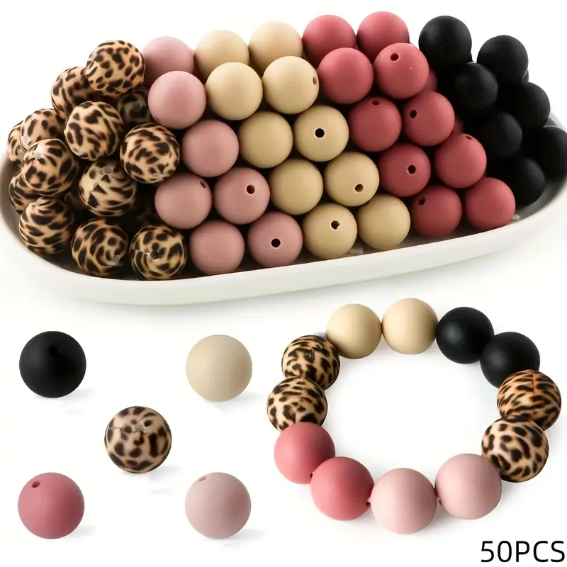 Picture of  Flower Pattern Round Loose Beads 3