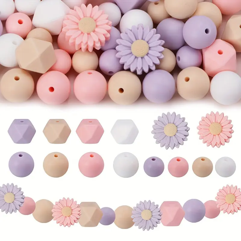 Picture of 35pcs light purple Bead Set 