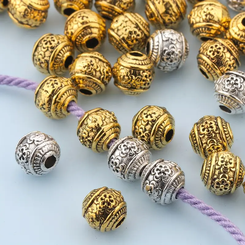 Picture of  Hole Flower Pattern Spacer Beads