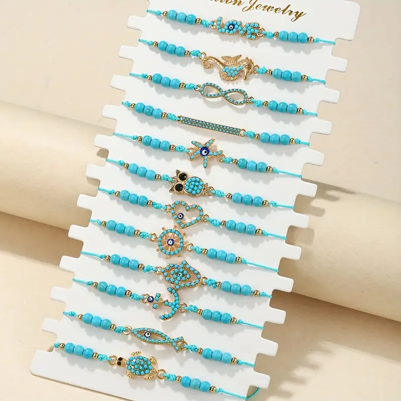 Picture of 12 Pcs. Boho Style Blue