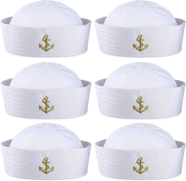 Picture of White sailing caps